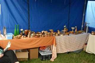 The charity sale table